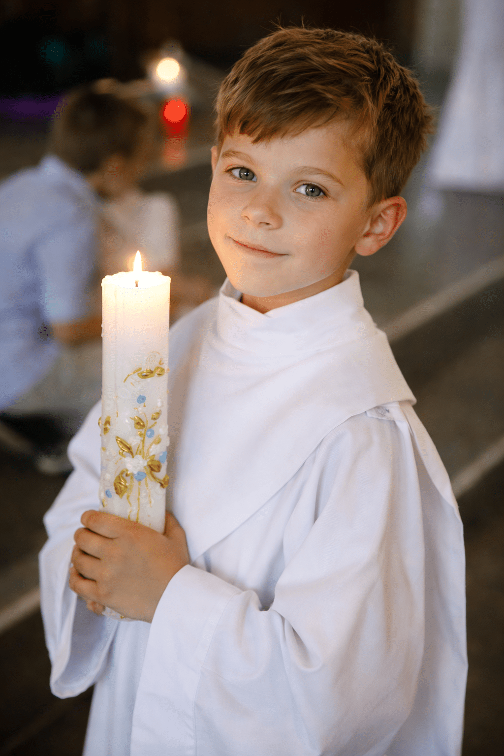 jeune garçon, bougie jeune garçon, bougie